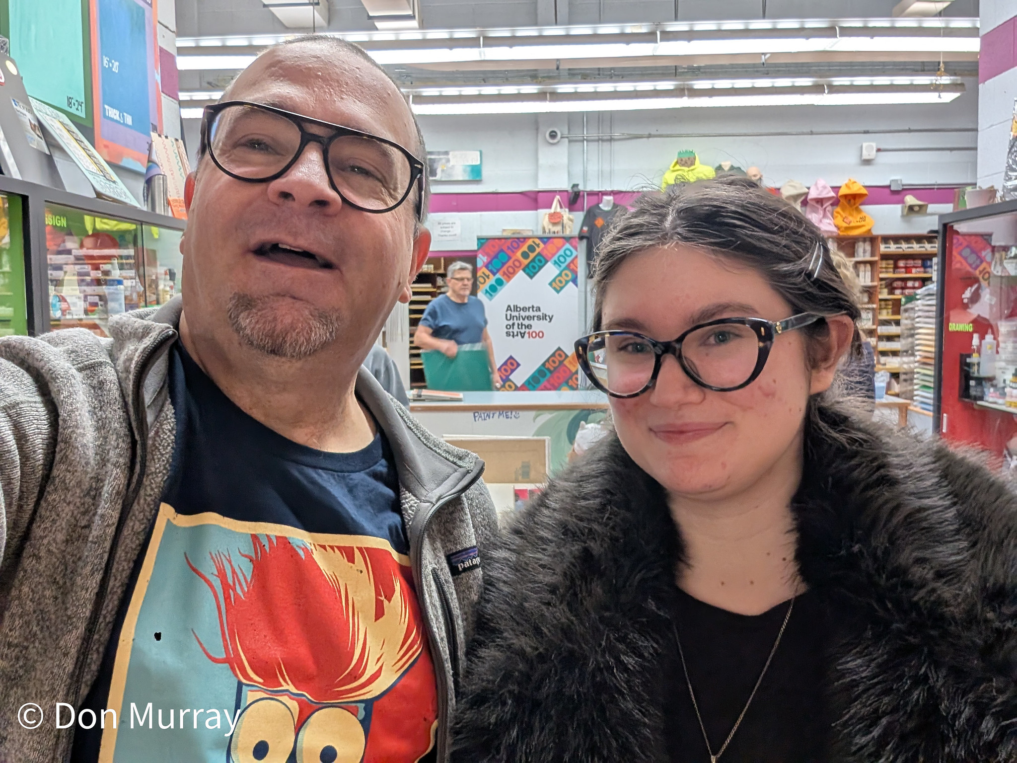 Me and Friday at the AUArts Book Store